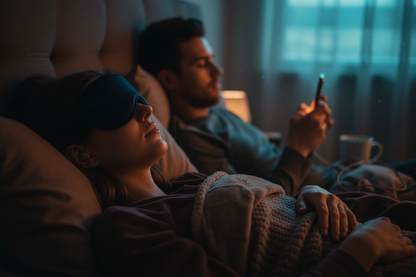 Mask and earplugs — total sleep independence